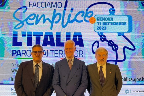 Facciamo semplice l'Italia a Genova : Zangrillo, Toti, Bucci