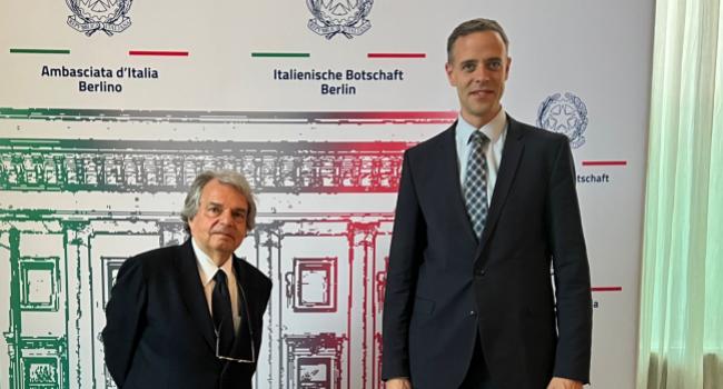 Foto del ministro Brunetta col Segretario di Stato Richter