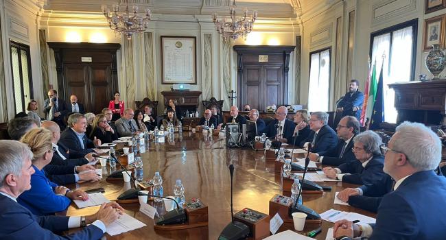 Riunione istituzionale con i ministri Giovannini, Brunetta e D'Incà