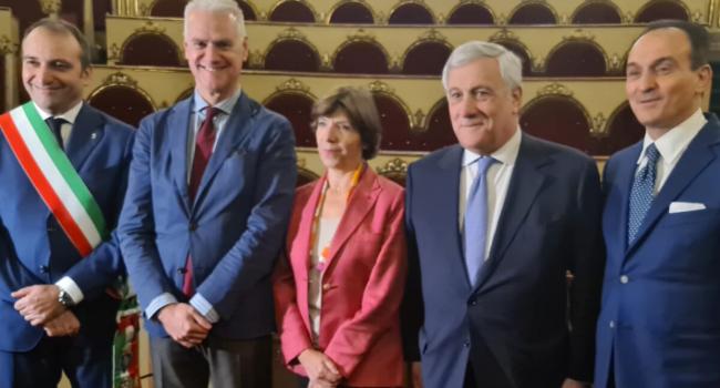 I ministri Tajani, Zangrillo e Colonna, il Governatore del Piemonte Cirio e il sindaco di Torino Lo Russo